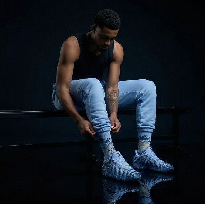 Nike Ja 3 Cobalt Bliss Matching Crew Socks | Morant Memphis Grizzlies Streetwear Basketball