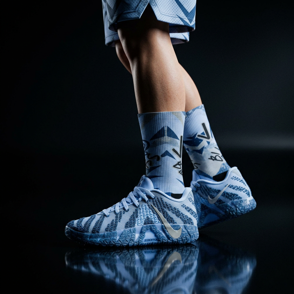 Nike Ja 3 Cobalt Bliss Matching Crew Socks | Morant Memphis Grizzlies Streetwear Basketball
