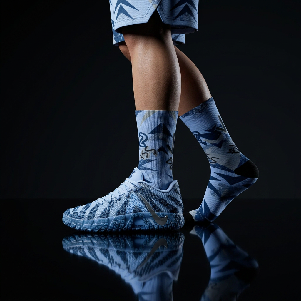 Nike Ja 3 Cobalt Bliss Matching Crew Socks | Morant Memphis Grizzlies Streetwear Basketball