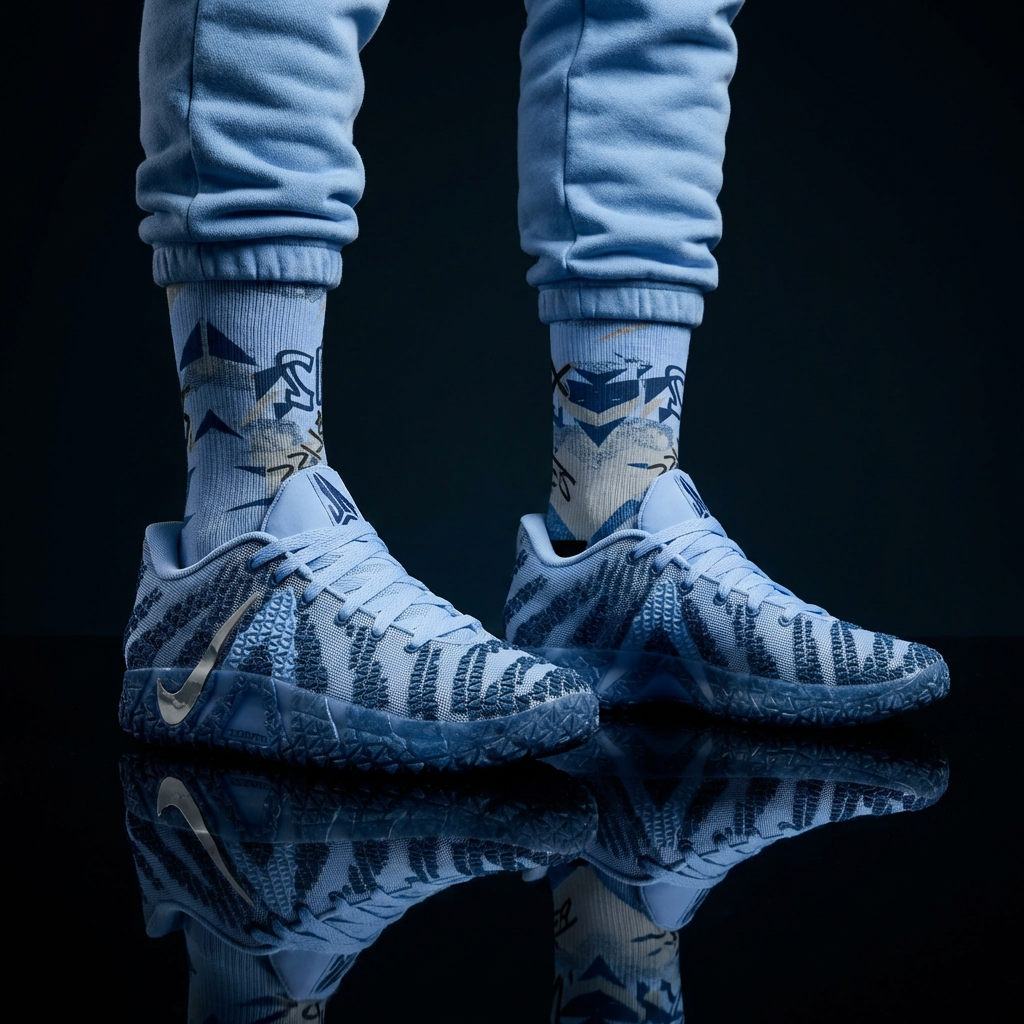 Nike Ja 3 Cobalt Bliss Matching Crew Socks | Morant Memphis Grizzlies Streetwear Basketball