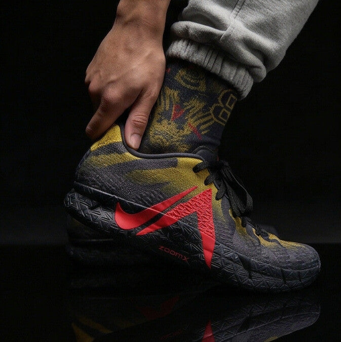 Jurassic Park x Nike Ja 3 Anthracite Matching Crew Socks | Prehistoric Predator Memphis Basketball Streetwear