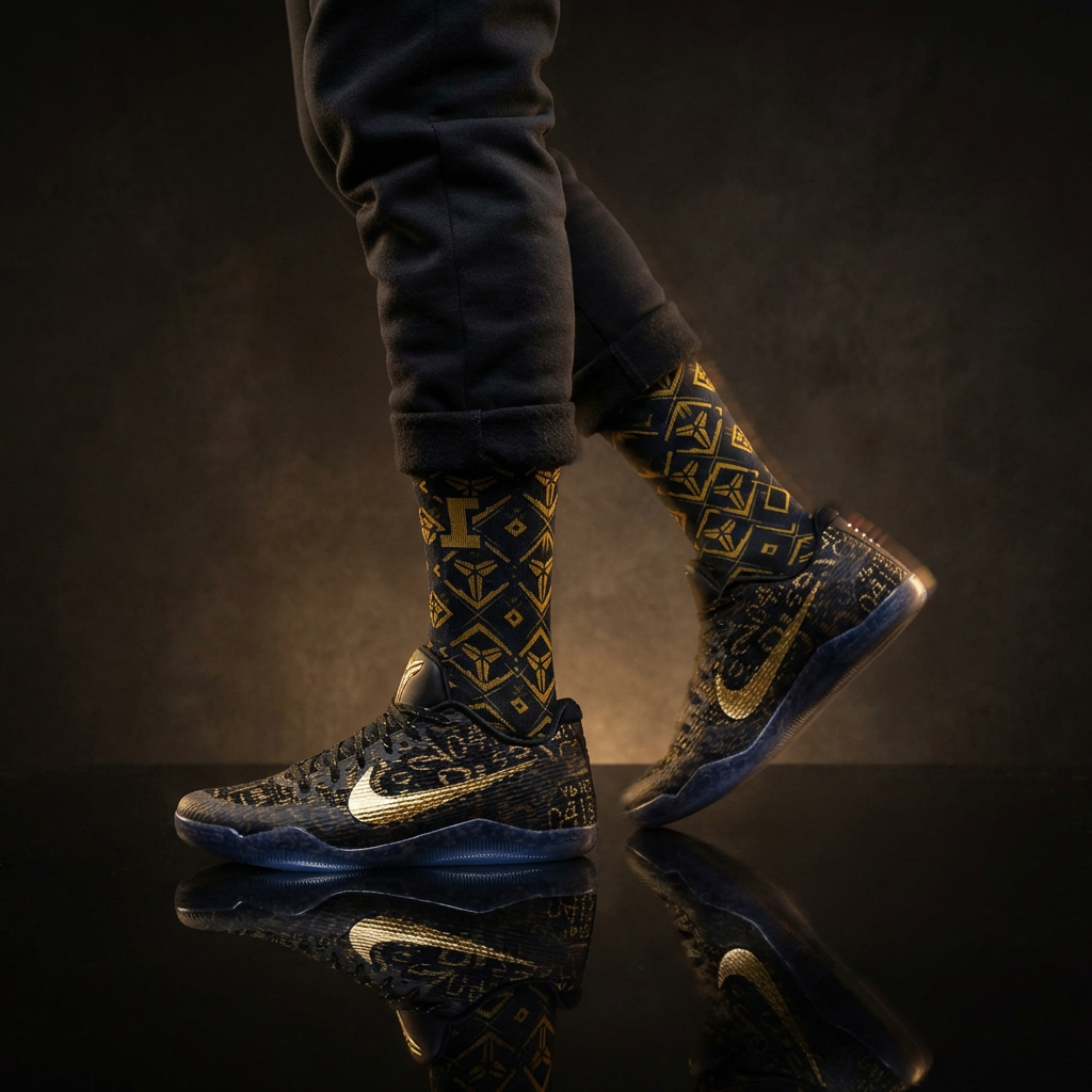 Nike Kobe 11 Protro Low Mamba Day Matching Crew Socks | Flyknit Inspired Basketball Streetwear