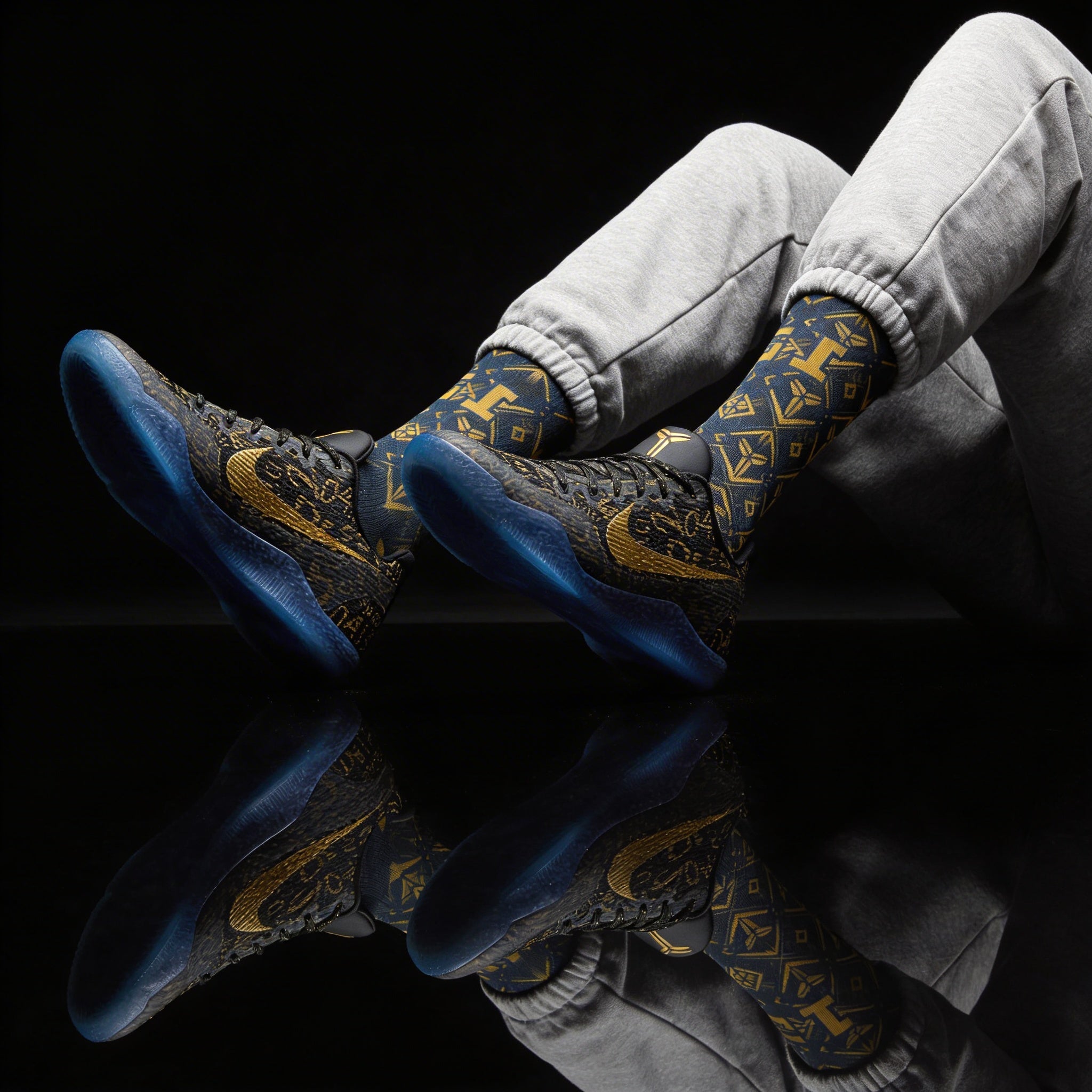Nike Kobe 11 Protro Low Mamba Day Matching Crew Socks | Flyknit Inspired Basketball Streetwear