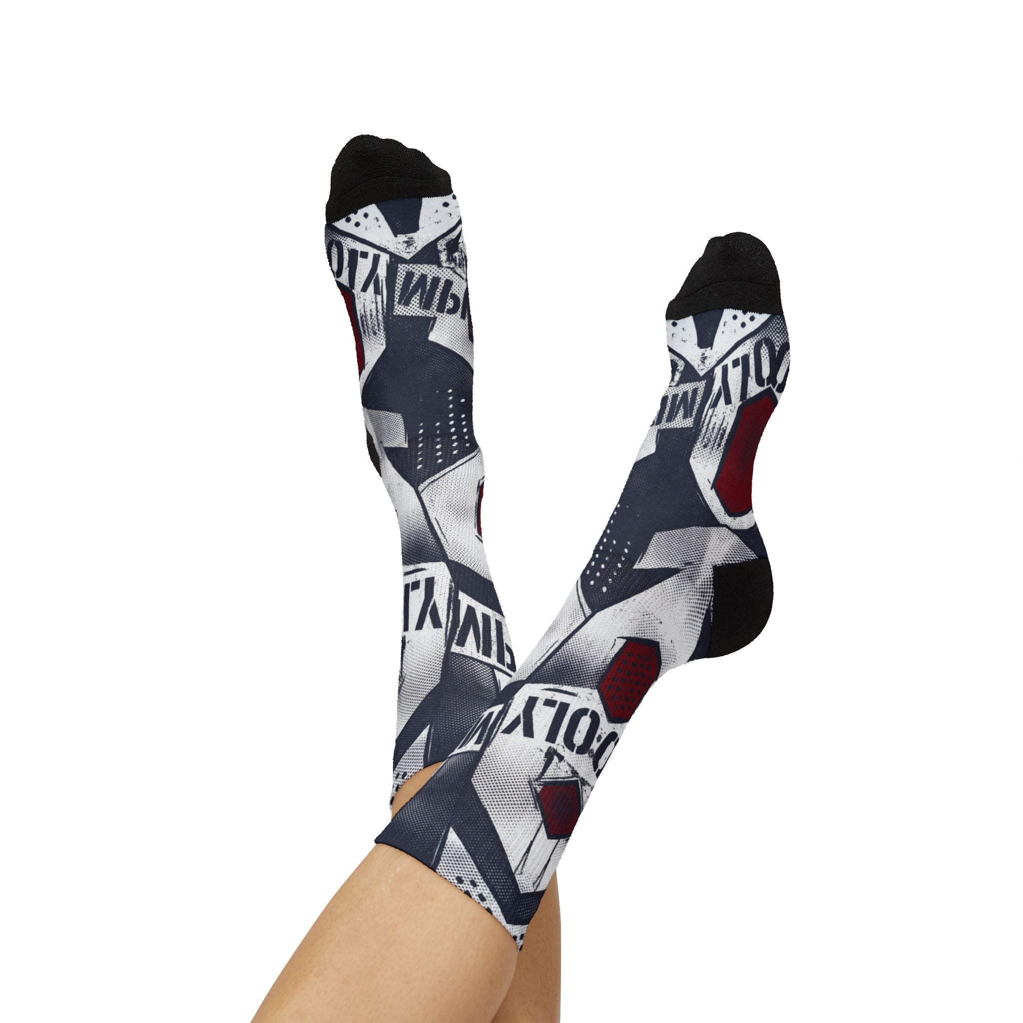 Jordan 6 Retro Olympic 2024 Matching Crew Socks | Dream Team Inspired Streetwear