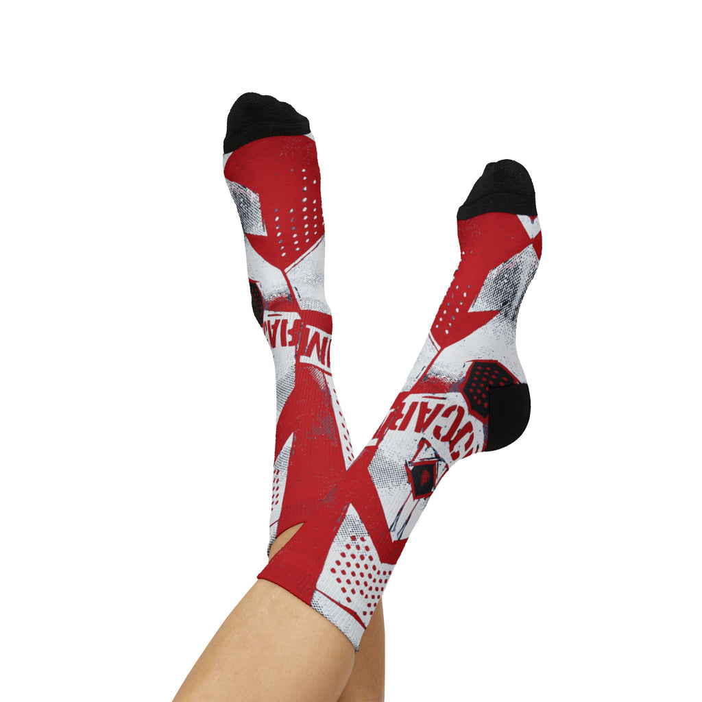 Jordan 6 Retro OG Carmine 2021 Matching Crew Socks | Championship Bulls Dynasty Streetwear