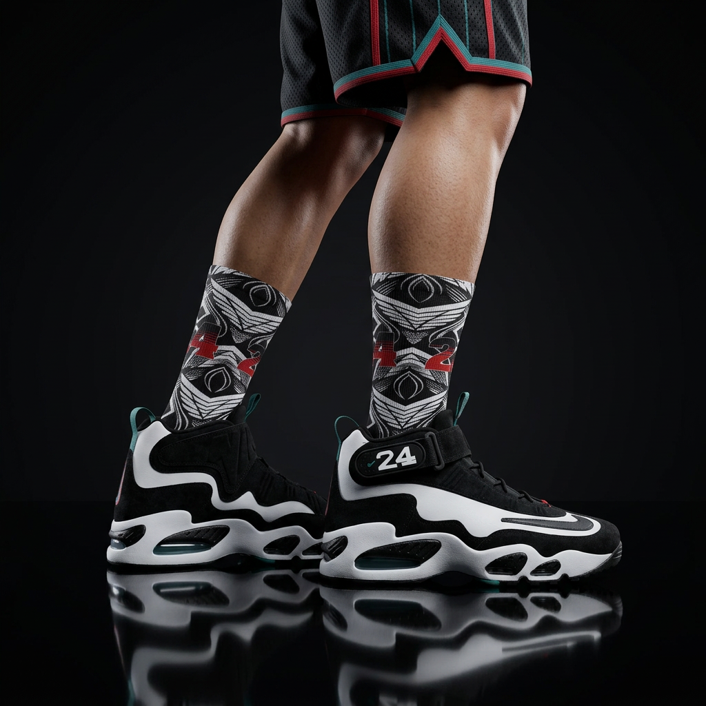 Air Griffey Max Freshwater 2026 matching Crew Socks | Seattle Baseball Legend Swing Energy Streetwear