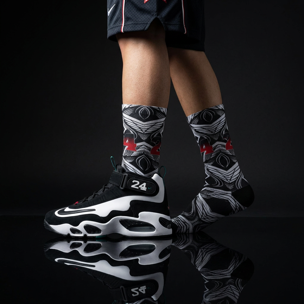 Air Griffey Max Freshwater 2026 matching Crew Socks | Seattle Baseball Legend Swing Energy Streetwear