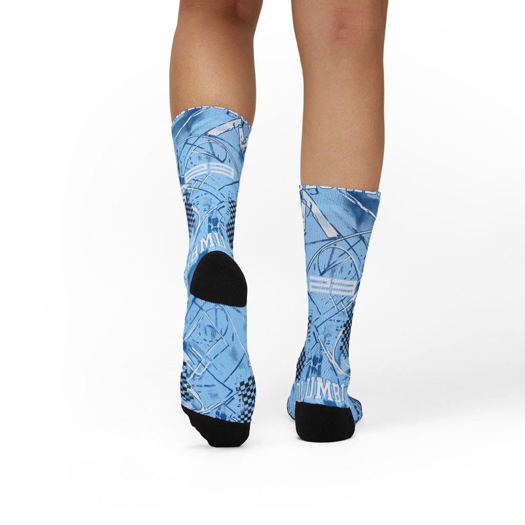 Jordan 11 Retro Columbia Legend Blue 2024 matching Crew Socks | UNC Carolina Blue Streetwear