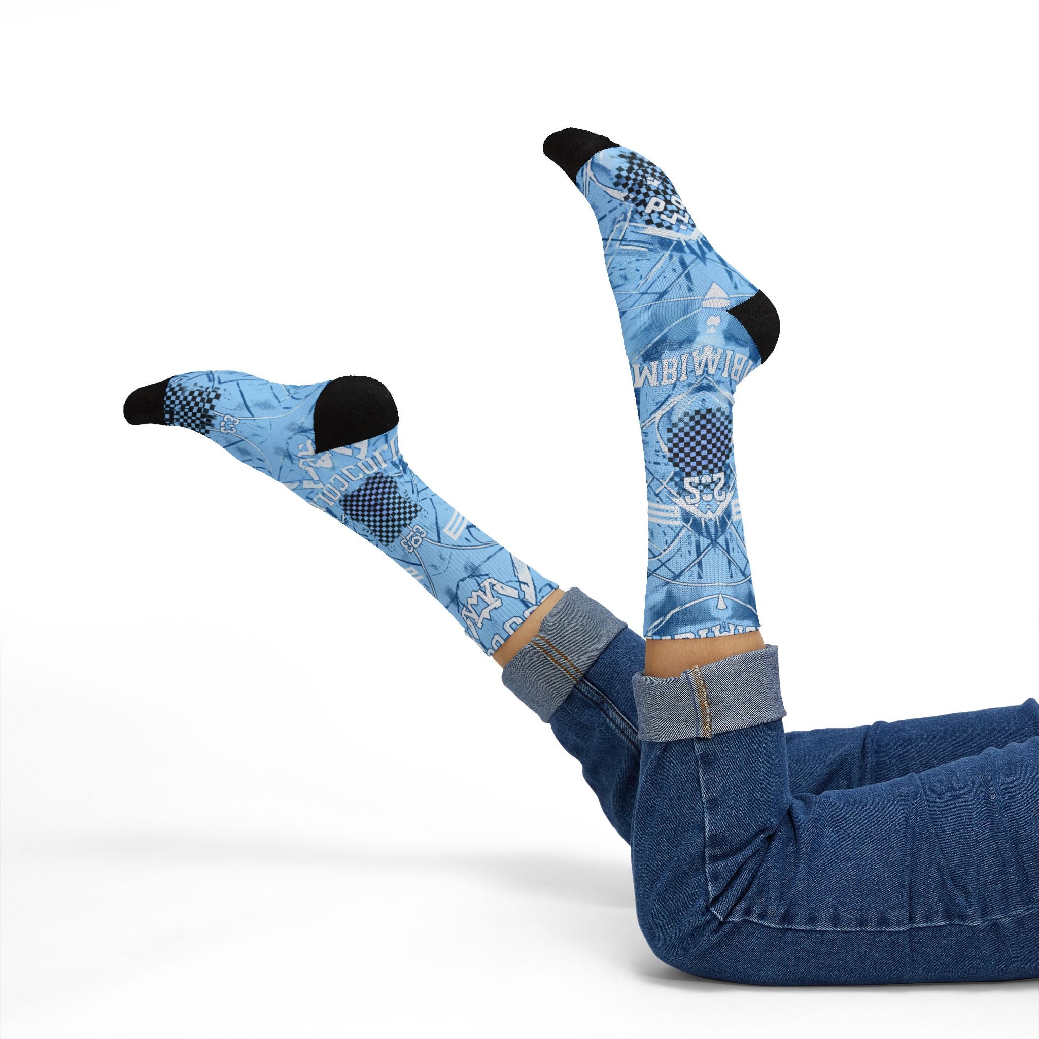 Jordan 11 Retro Columbia Legend Blue 2024 matching Crew Socks | UNC Carolina Blue Streetwear