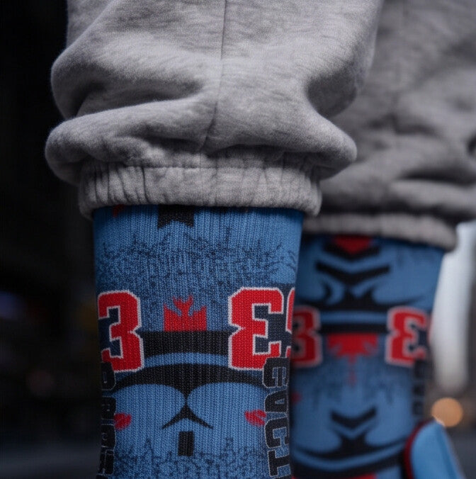 Matching Socks for Travis Scott x Jordan 4 Retro Cactus Jack Inspired Design