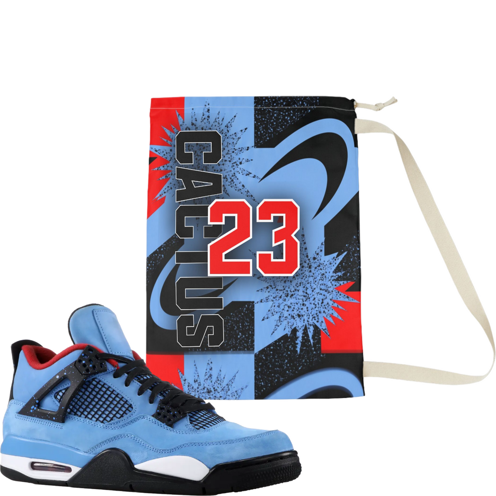 Travis Scott x Jordan 4 Cactus Jack inspired sneaker travel bag for shoe storage - My Matching Socks