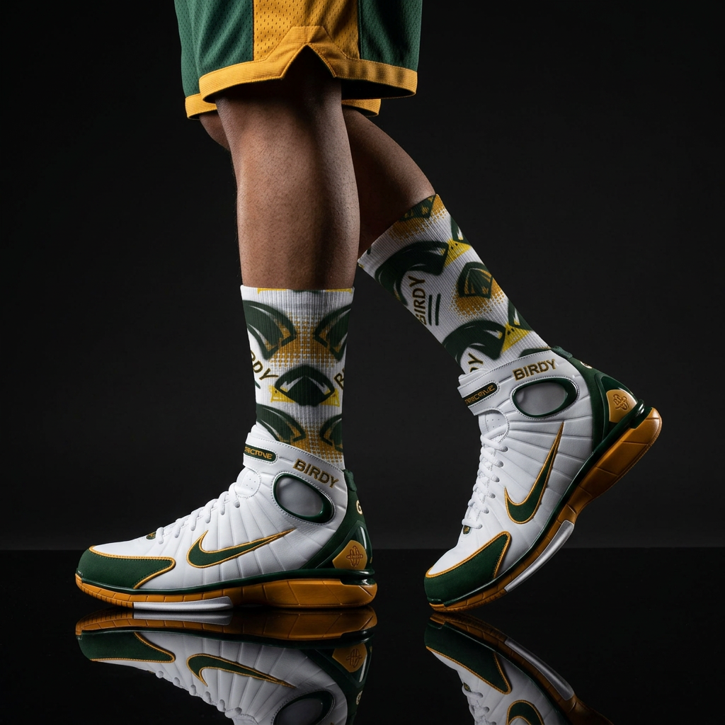 Nike Air Zoom Huarache 2K4 'Sue Bird' Colorway Matching Socks