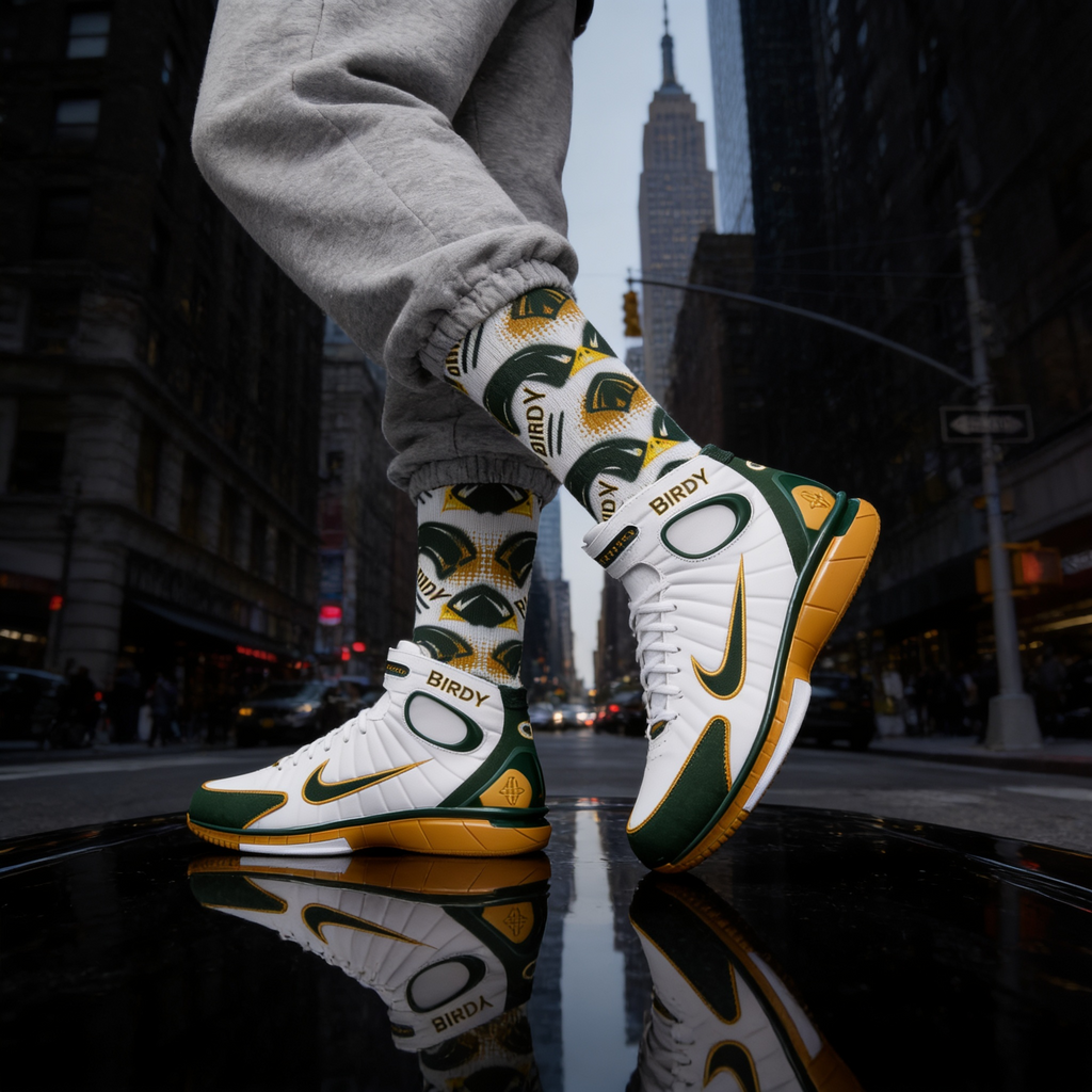 Nike Air Zoom Huarache 2K4 'Sue Bird' Colorway Matching Socks