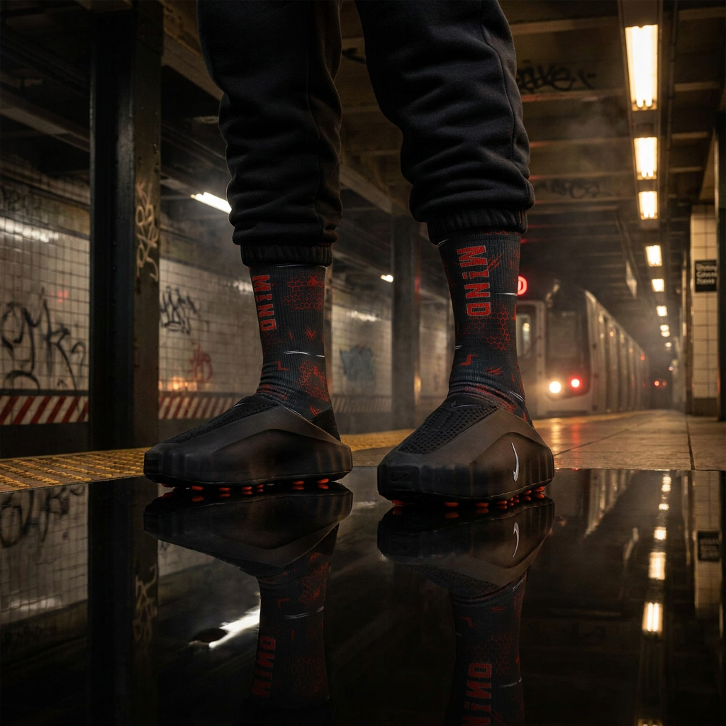 Nike Mind 001 'Black' Matching Socks