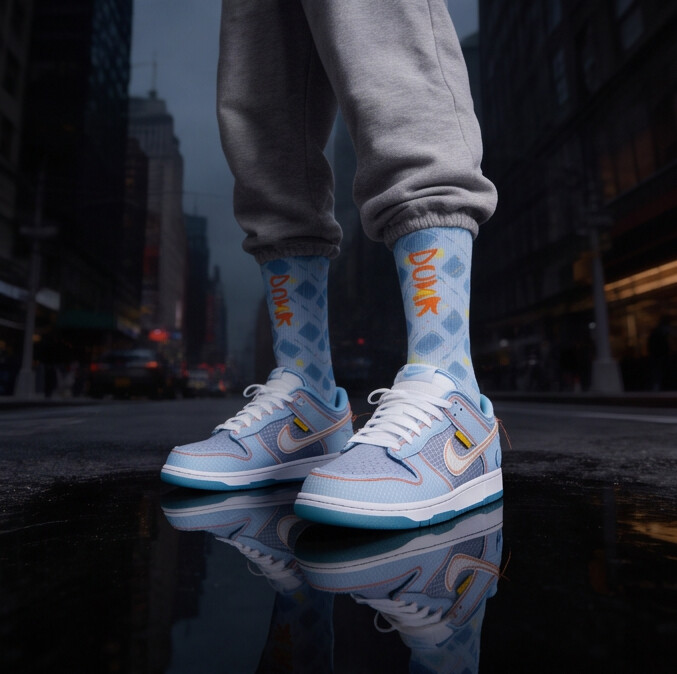 Dunk Low 'Passport Pack - Argon' Matching Socks