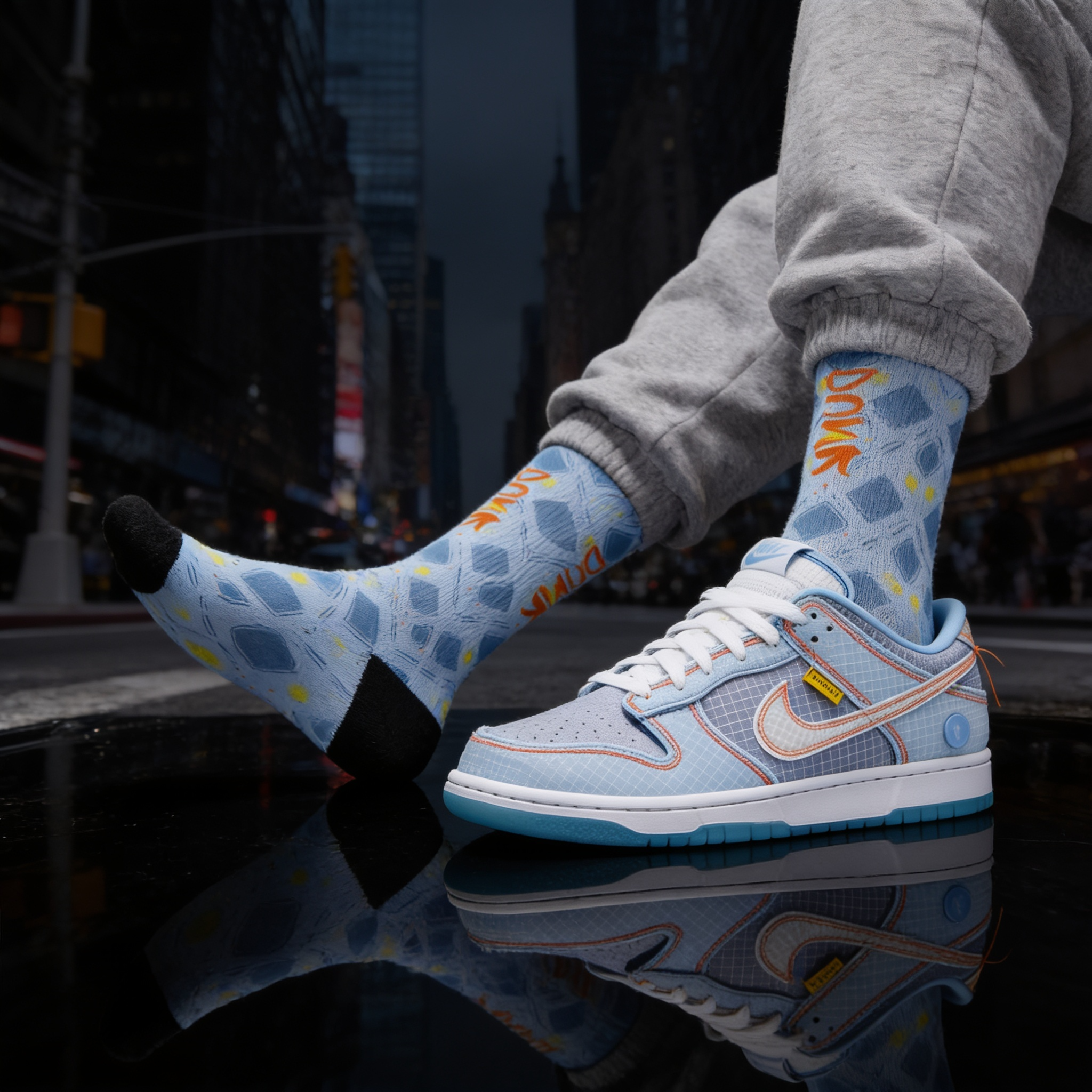 Dunk Low 'Passport Pack - Argon' Matching Socks