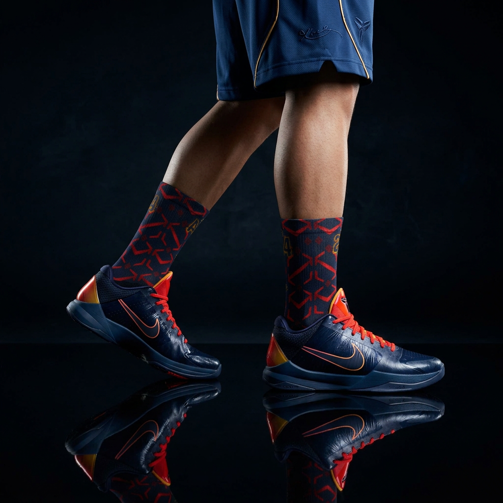 Caitlin Clark Zoom Kobe 5 Protro 'Indiana Fever' Matching Socks