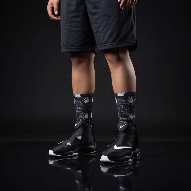 Air Zoom Flight The Glove OG 'Black White' 2026 Matching Socks