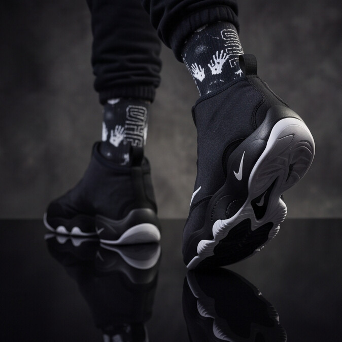 Air Zoom Flight The Glove OG 'Black White' 2026 Matching Socks