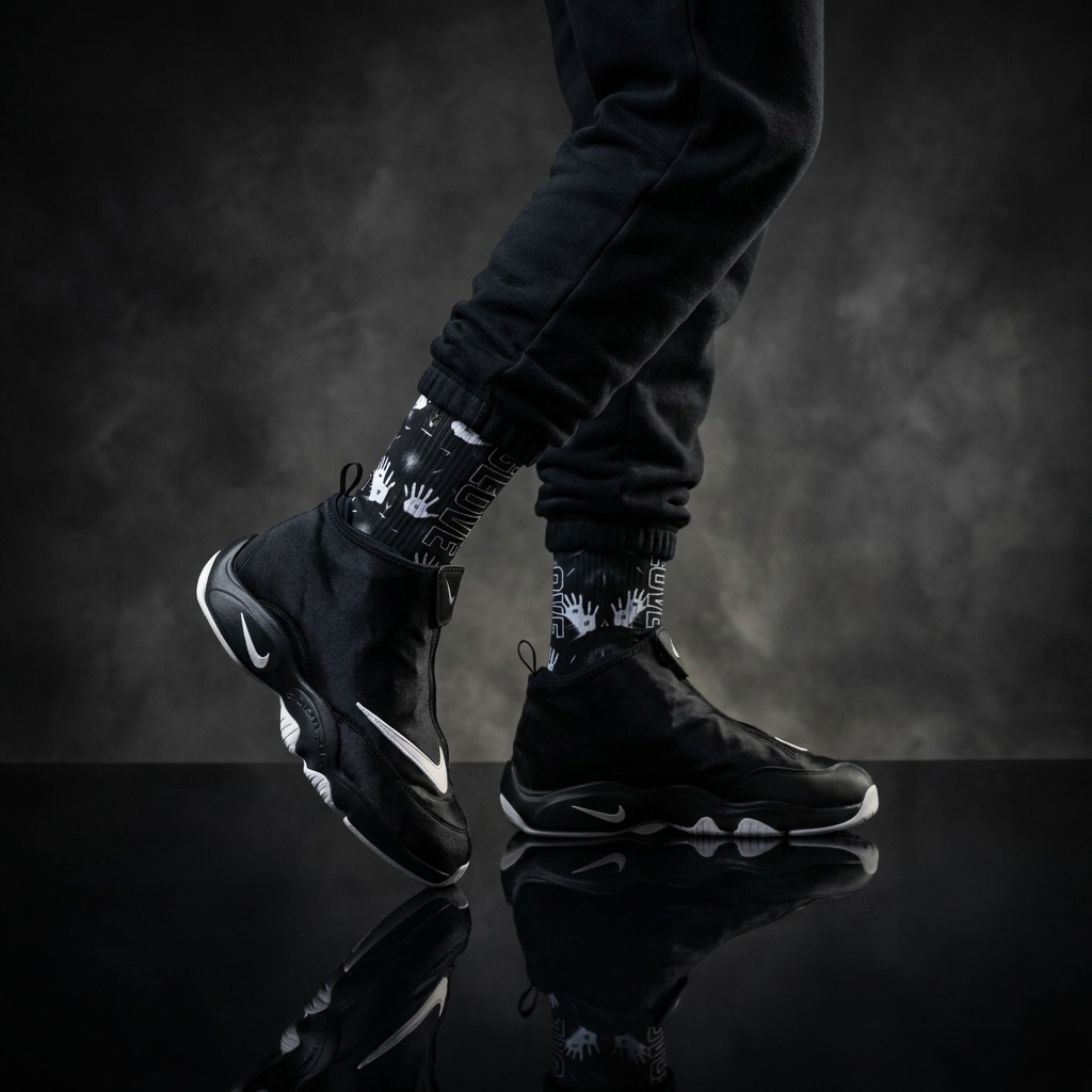 Air Zoom Flight The Glove OG 'Black White' 2026 Matching Socks