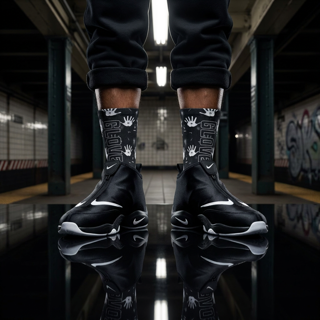 Air Zoom Flight The Glove OG 'Black White' 2026 Matching Socks