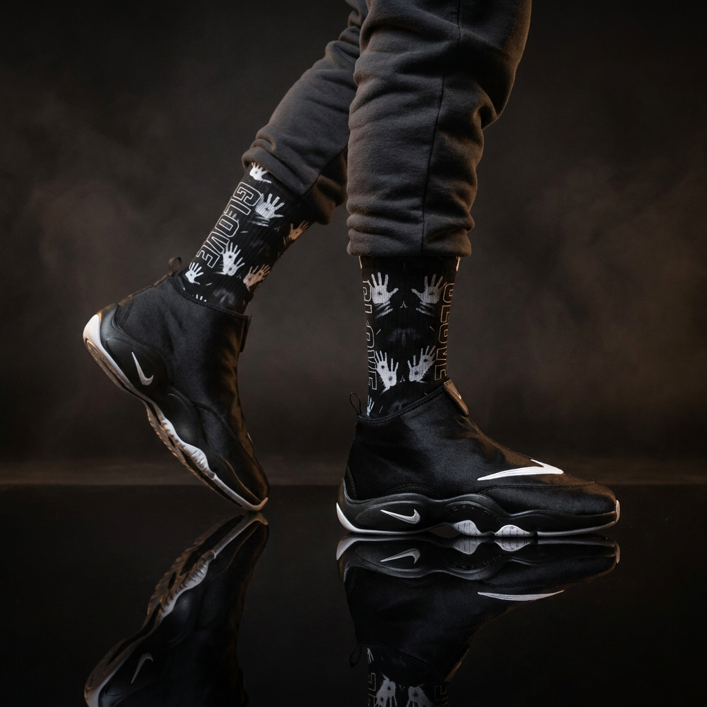 Air Zoom Flight The Glove OG 'Black White' 2026 Matching Socks