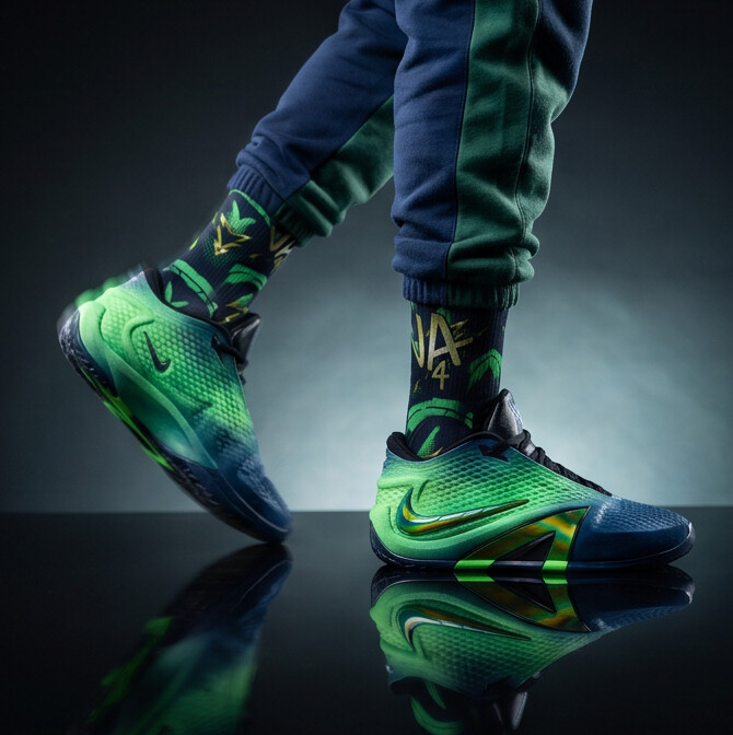 Nike Ja 4 'Nightmare' Matching Socks
