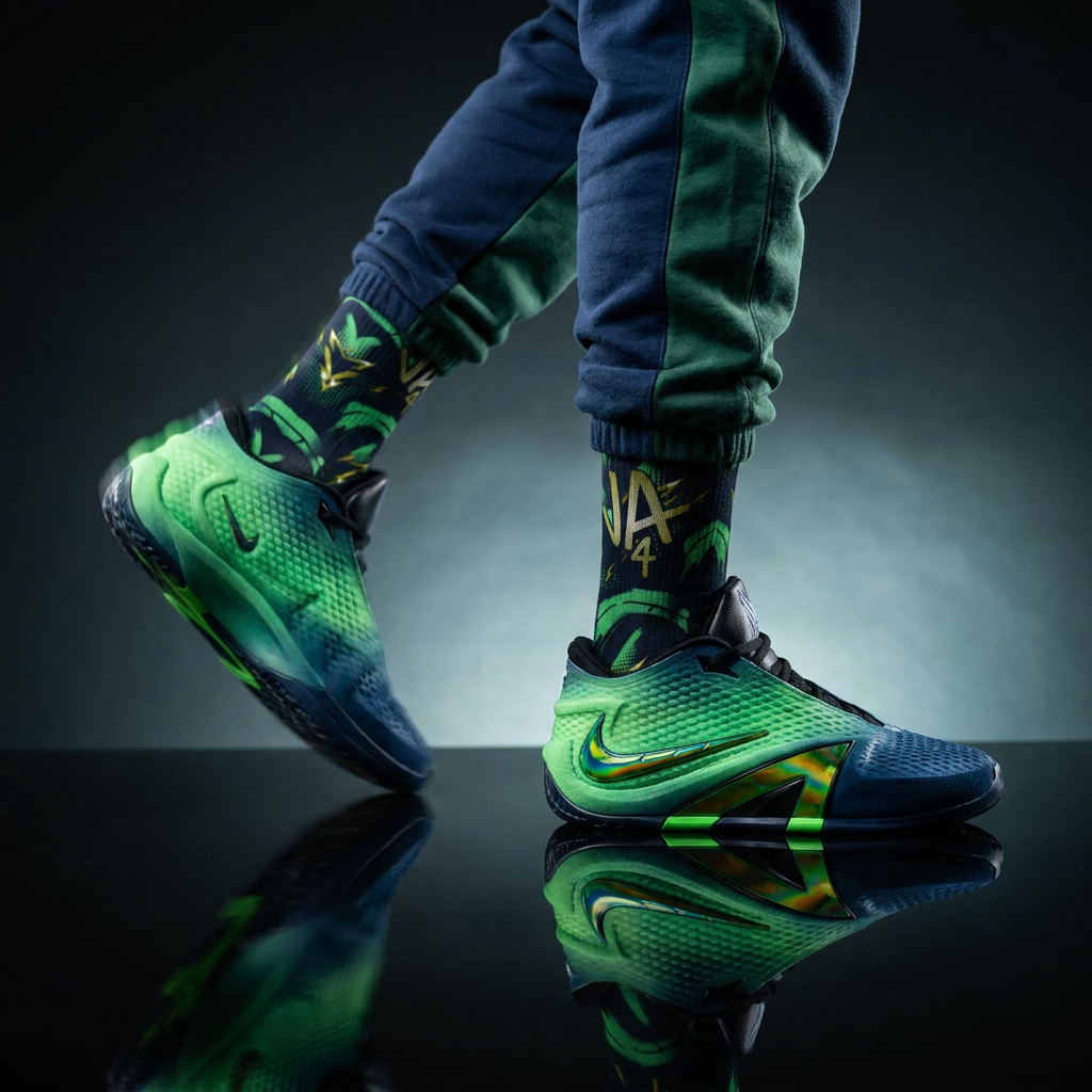 Nike Ja 4 'Nightmare' Matching Socks