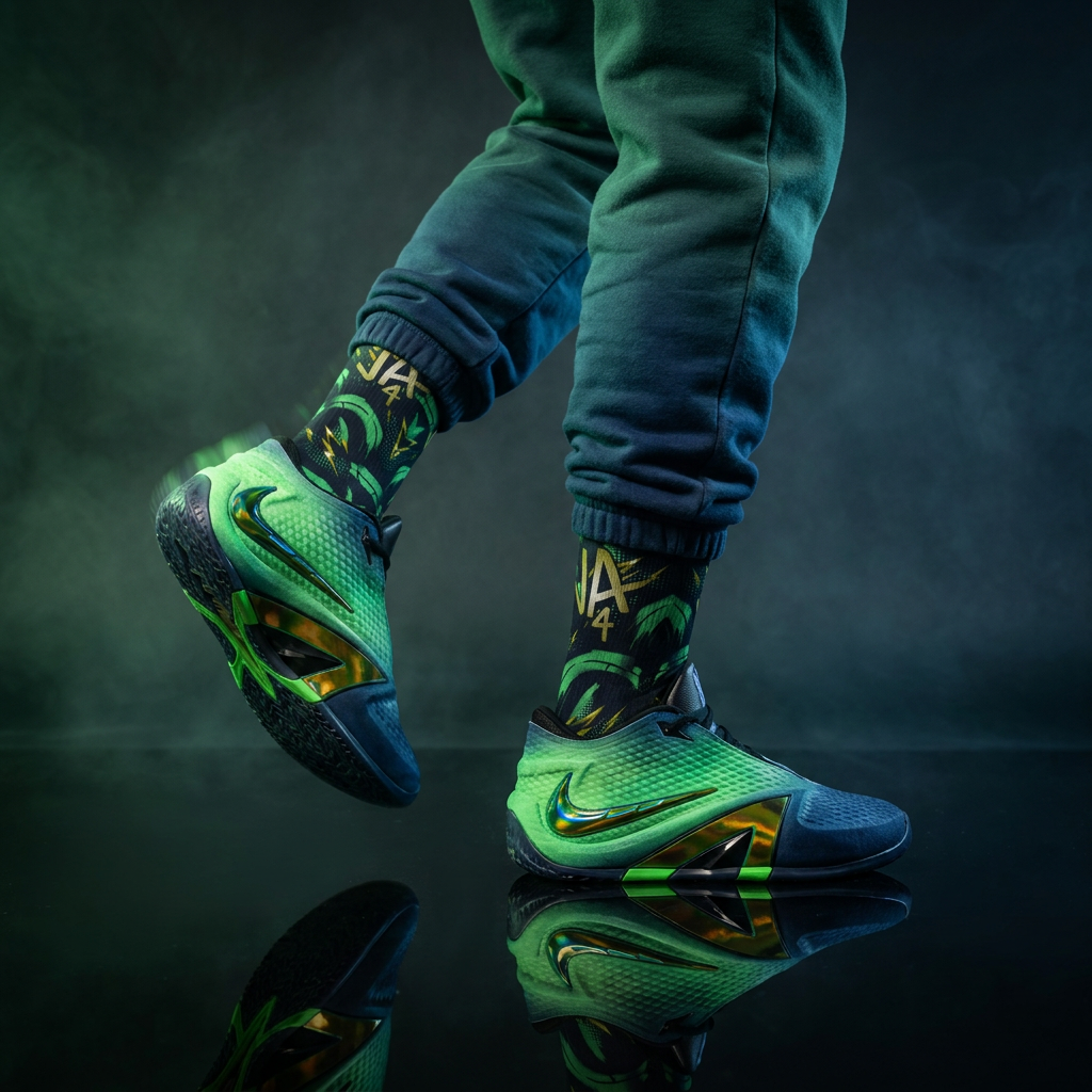 Nike Ja 4 'Nightmare' Matching Socks