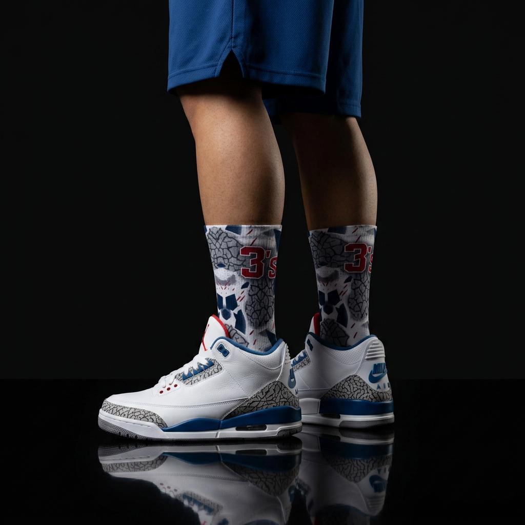 Nike Air Jordan 3 'True Blue' 2026 Matching Socks