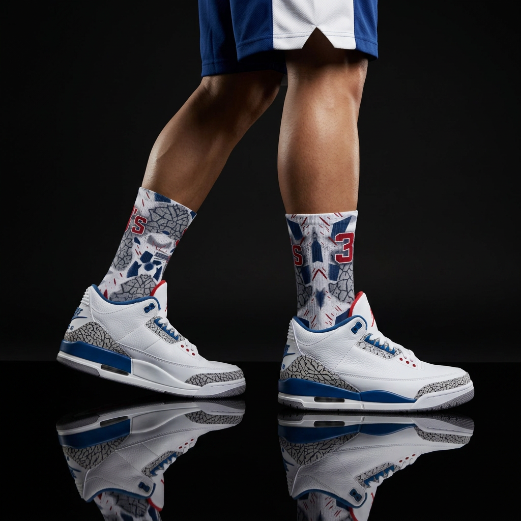 Nike Air Jordan 3 'True Blue' 2026 Matching Socks