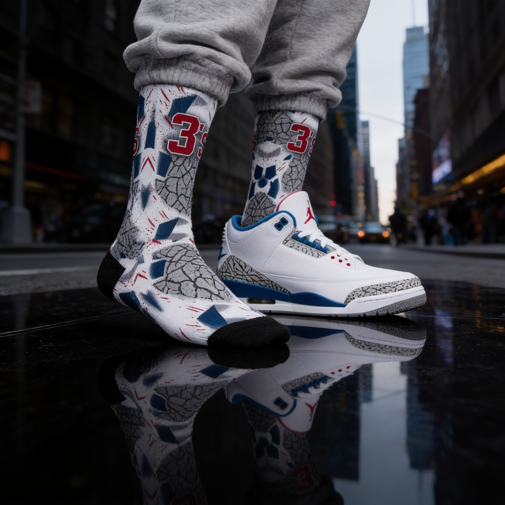 Nike Air Jordan 3 'True Blue' 2026 Matching Socks