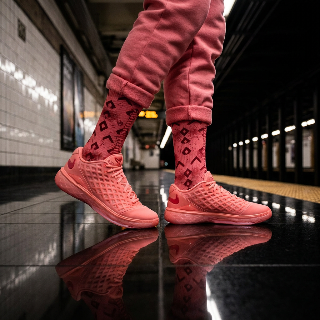 Nike Zoom Kobe 3 Low Protro 'Atomic Pink' Matching Socks