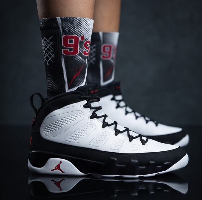Nike Air Jordan 9 Retro OG 'Space Jam' 2026 Matching Socks