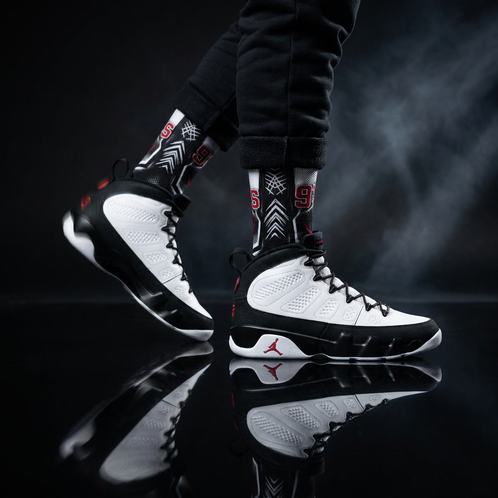 Nike Air Jordan 9 Retro OG 'Space Jam' 2026 Matching Socks