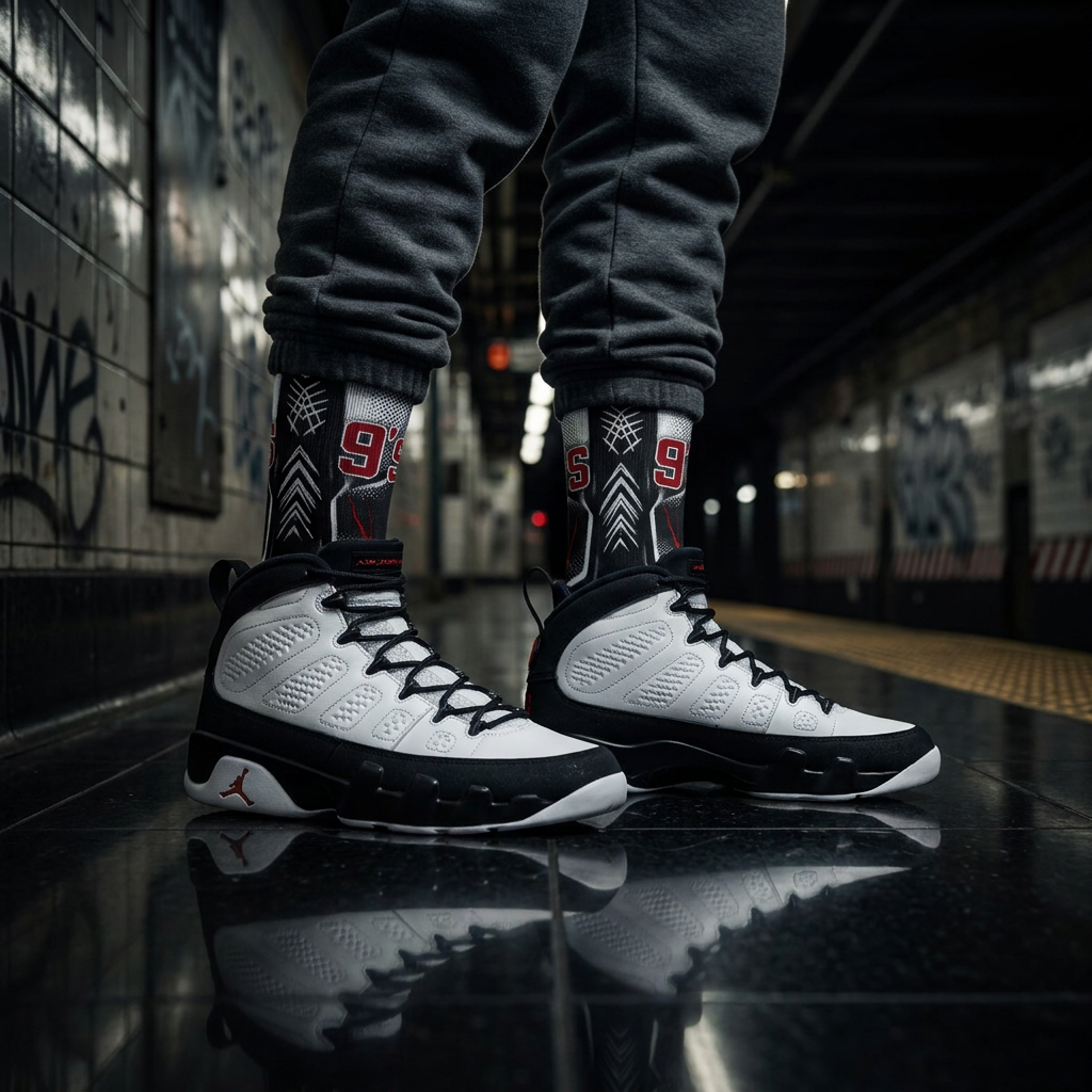 Nike Air Jordan 9 Retro OG 'Space Jam' 2026 Matching Socks