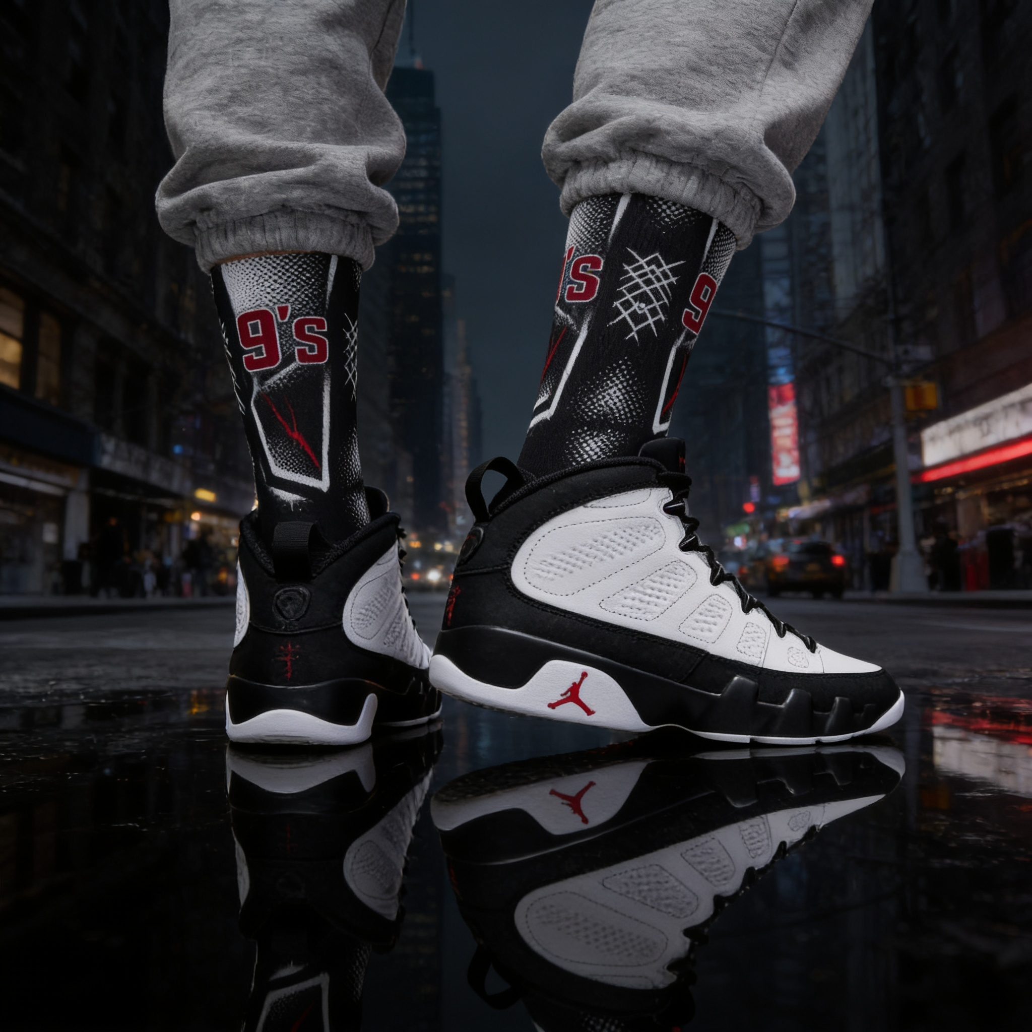 Nike Air Jordan 9 Retro OG 'Space Jam' 2026 Matching Socks