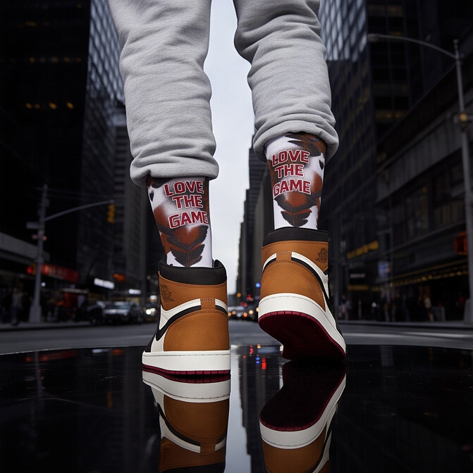 Nike Air Jordan 1 High OG 'Love The Game' Matching Socks
