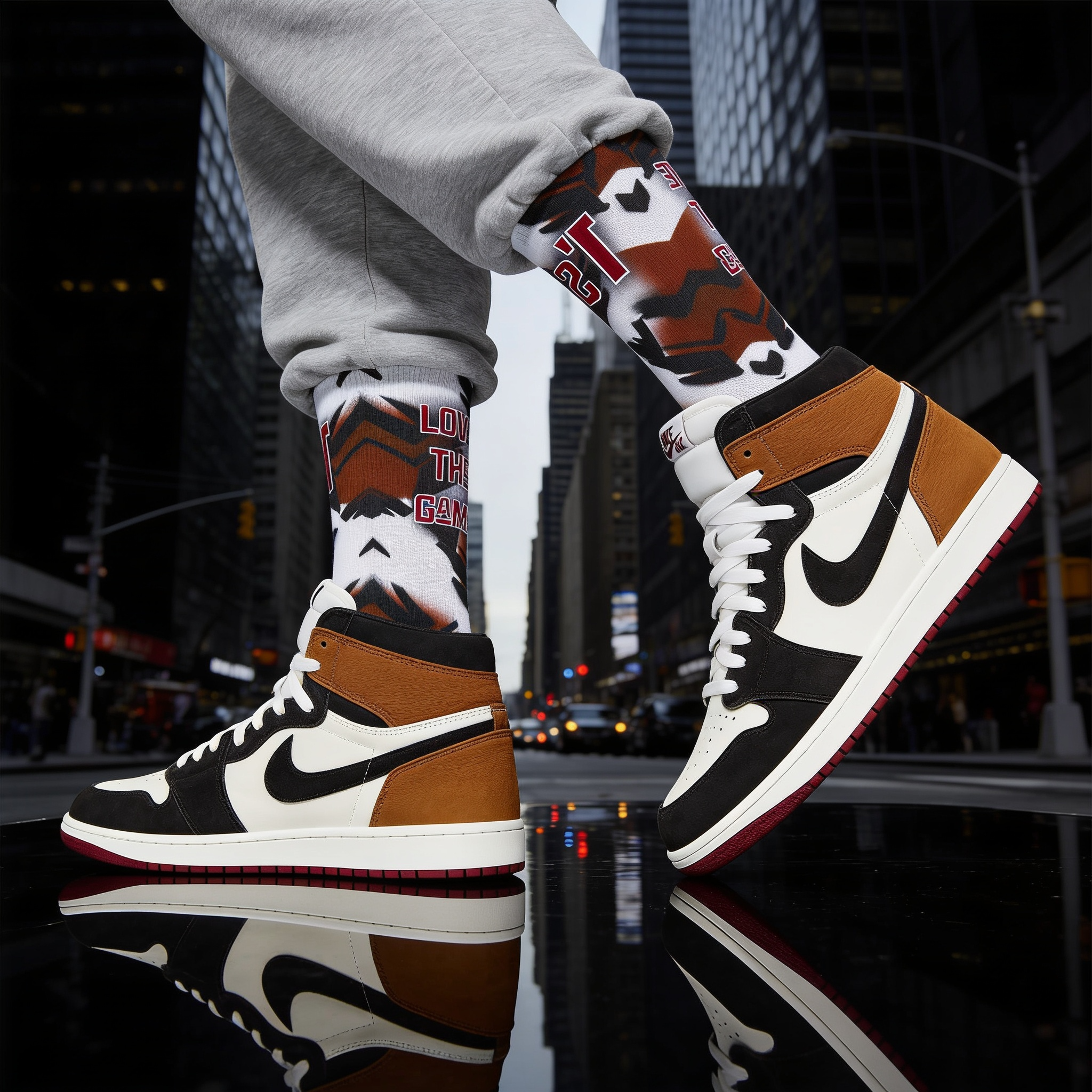Nike Air Jordan 1 High OG 'Love The Game' Matching Socks
