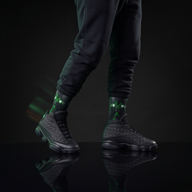 Socks to match Jordan 13 'Wings'
