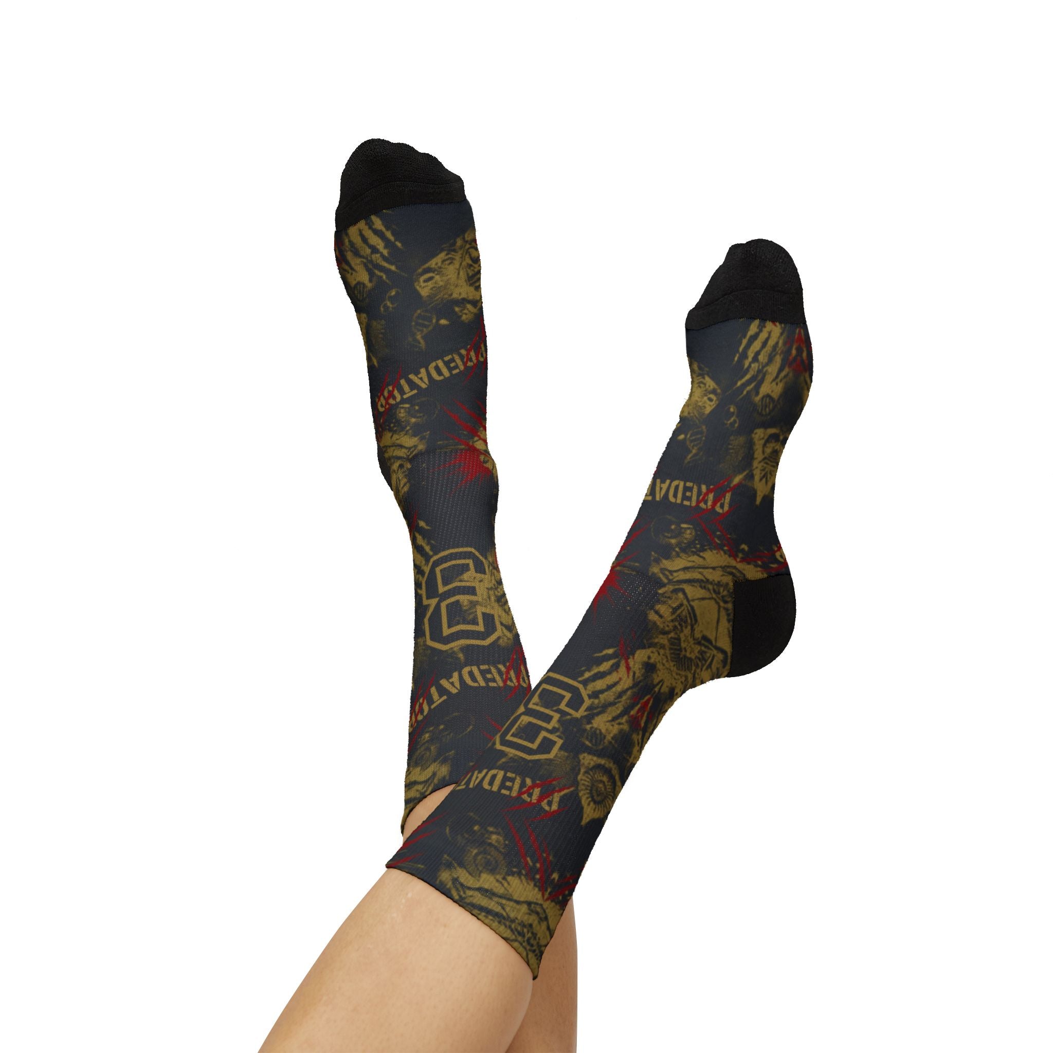 Socks to match Ja 3 Anthracite Matching Crew Socks | Prehistoric Predator Memphis Basketball Streetwear