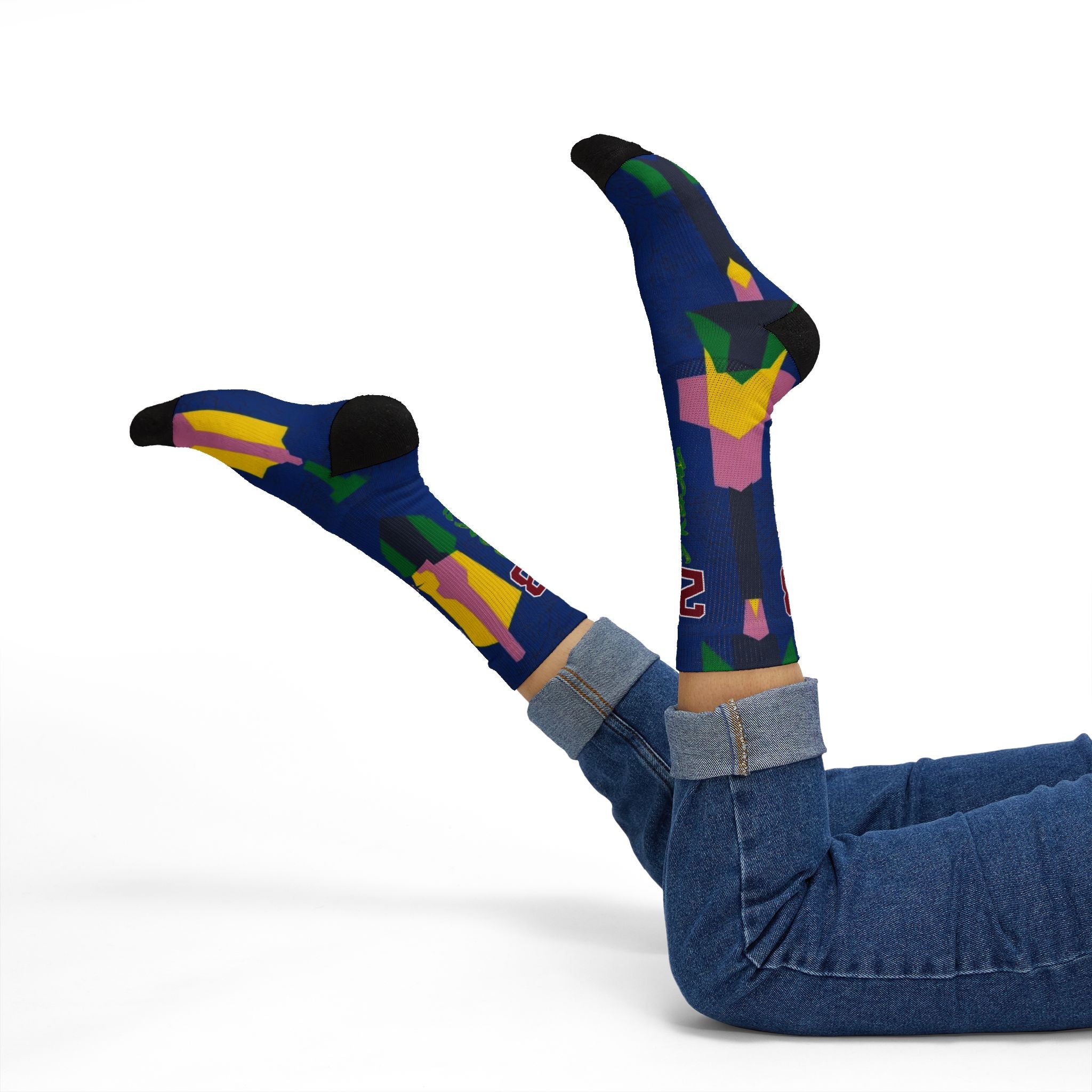 Matching Socks for Jordan 3 Retro Brazil Inspired Design