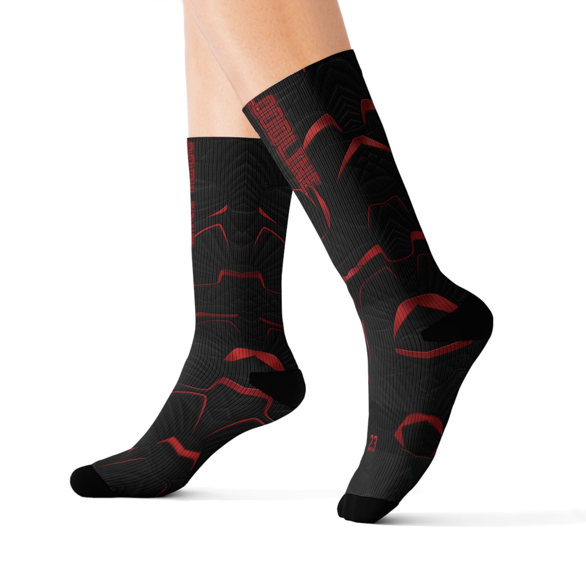 Matching Socks for Jordan 12 Retro Bloodline Inspired Design