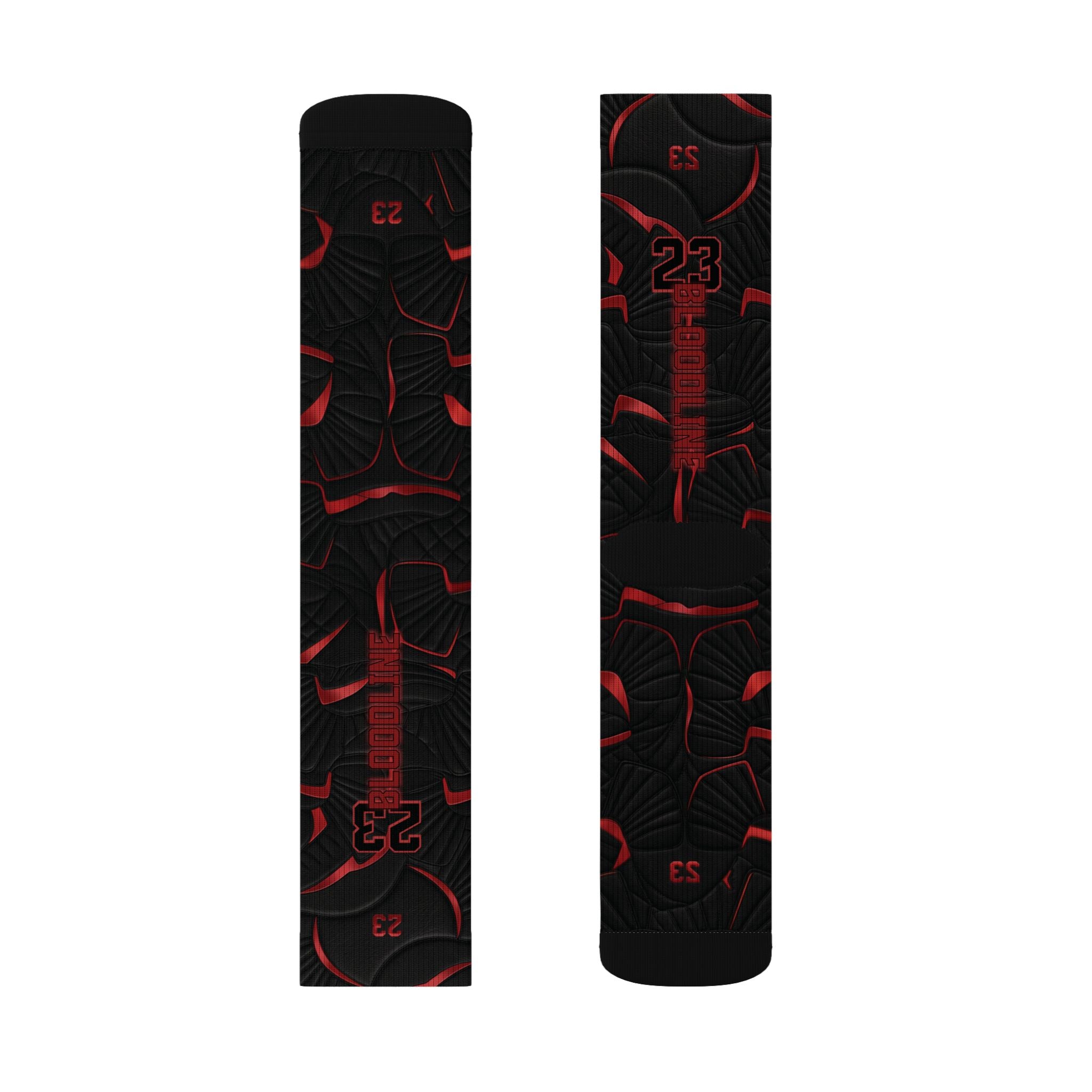 Matching Socks for Jordan 12 Retro Bloodline Inspired Design