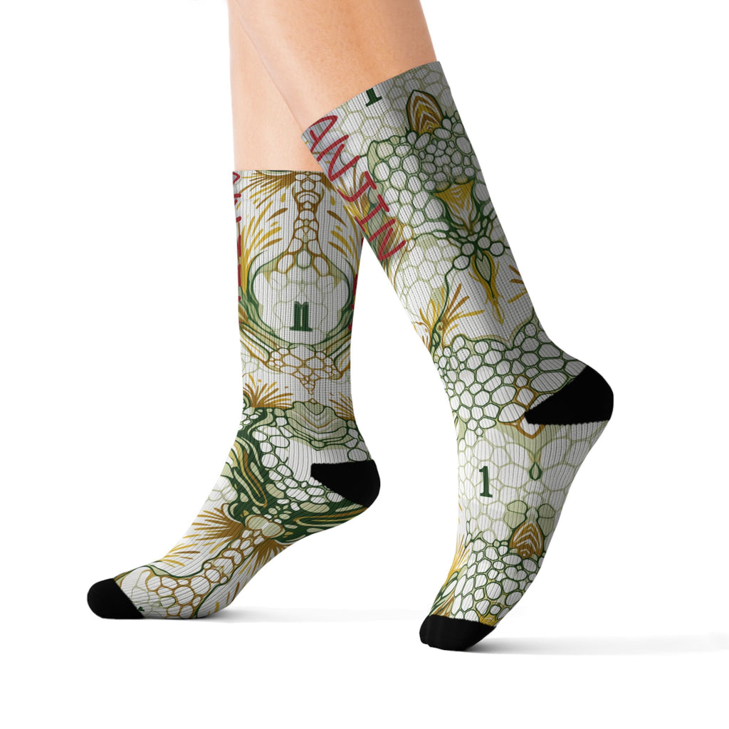 Matching Socks for Air Foamposite One Pro Tianjin 2.0 Inspired Design