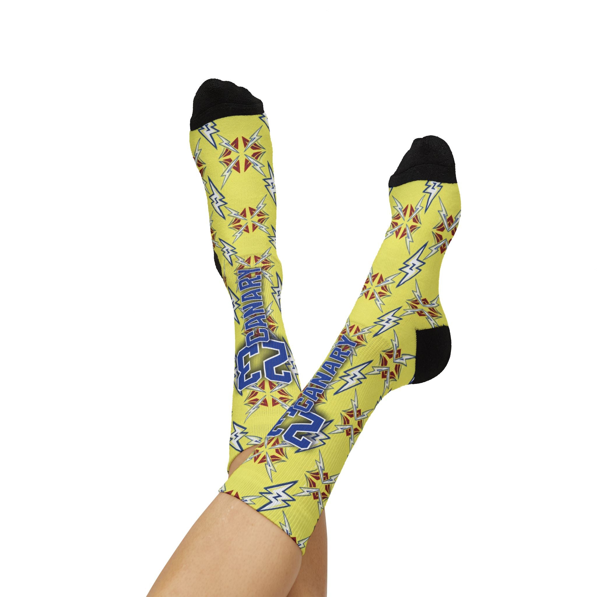 Matching Socks for Travis Scott x Wmns Jordan 1 Retro Low OG Canary Inspired Design
