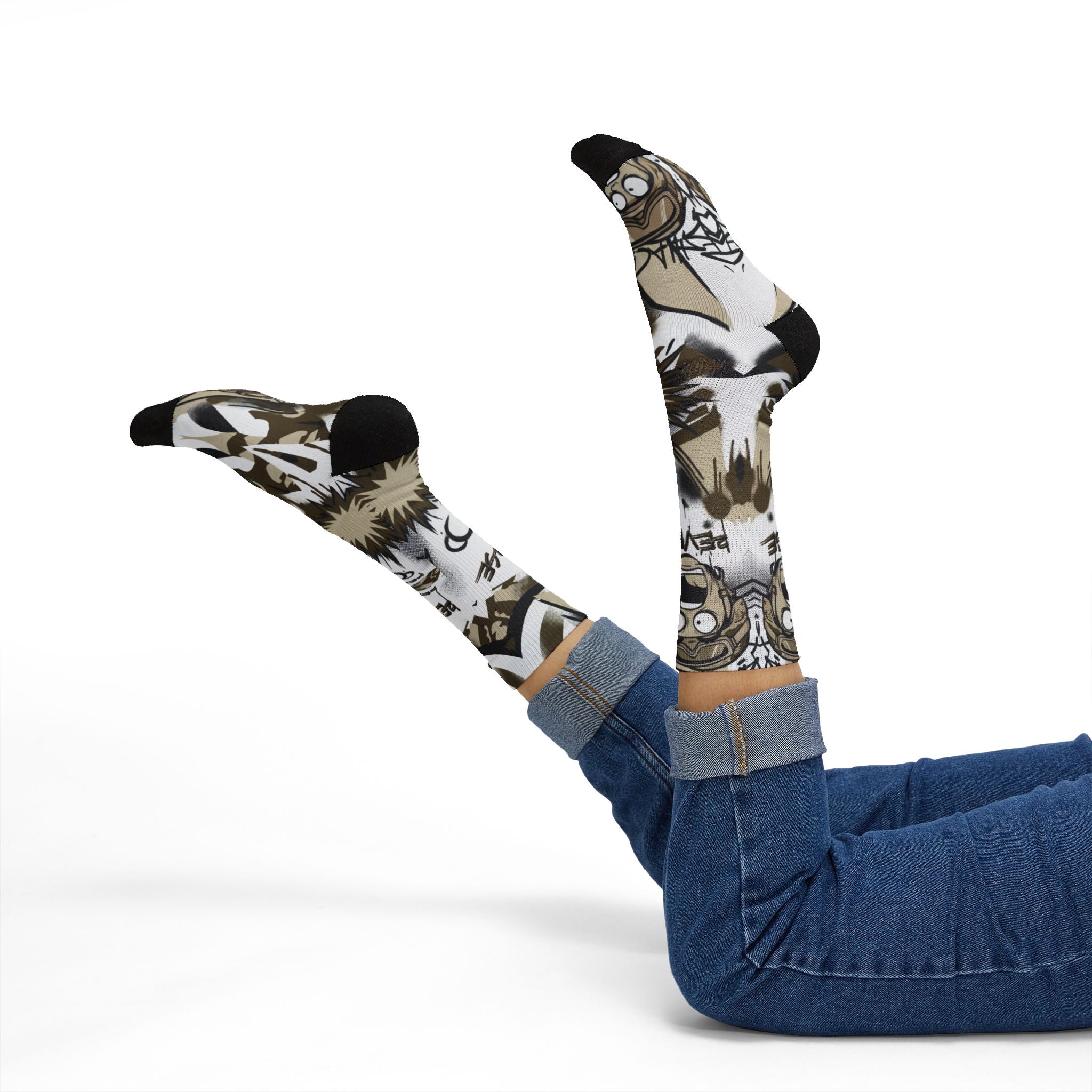 Matching Socks for Travis Scott x Jordan 1 Low OG Reverse Olive