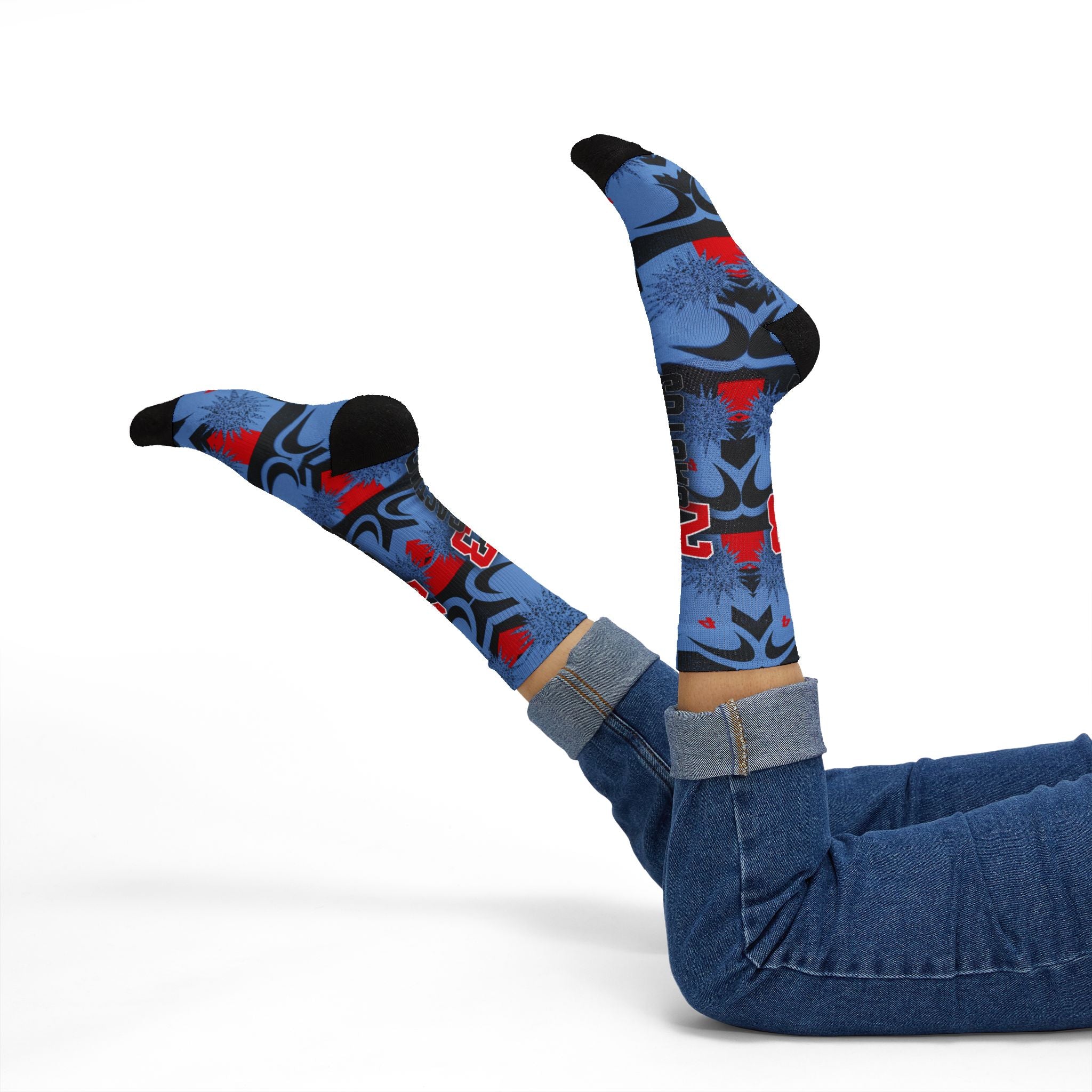 Matching Socks for Travis Scott x Jordan 4 Retro Cactus Jack Inspired Design