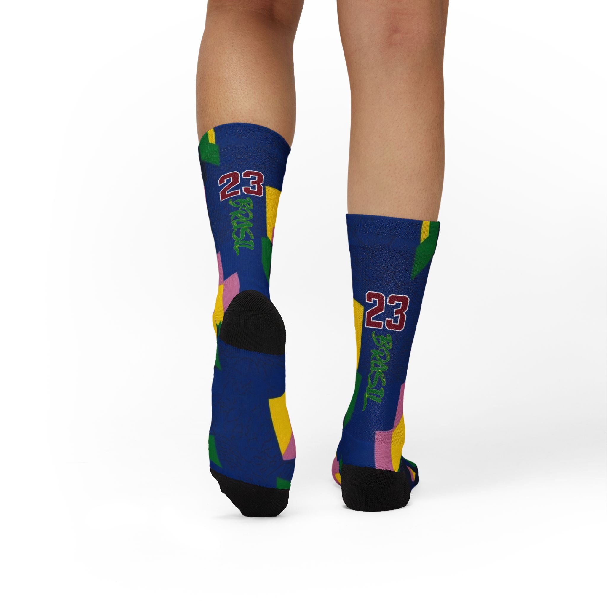 Matching Socks for Jordan 3 Retro Brazil Inspired Design