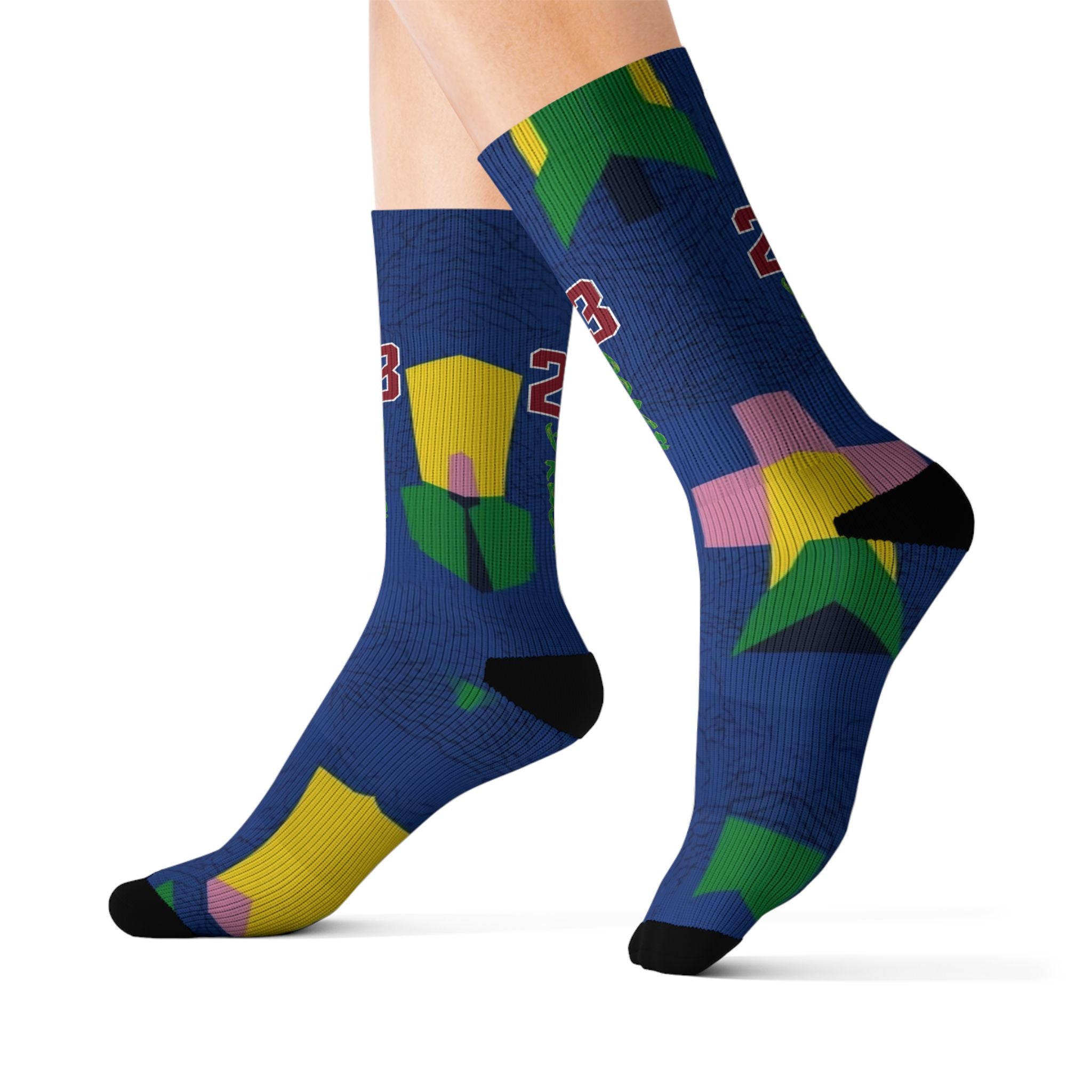 Matching Socks for Jordan 3 Retro Brazil Inspired Design